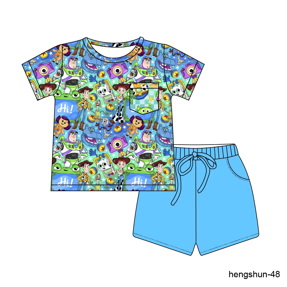 Pre-Order Toy Story Tech-No Bamboo 2 Piece Shorts Set Daywear
